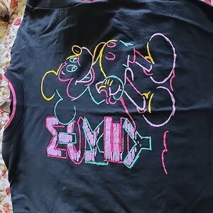 Vintage Neon Mickey puffy graphic Tshirt